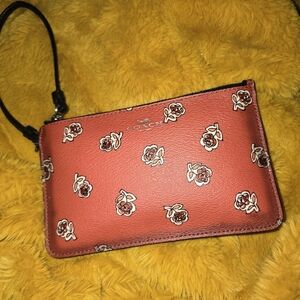 Coach rose ombre wristlet bag